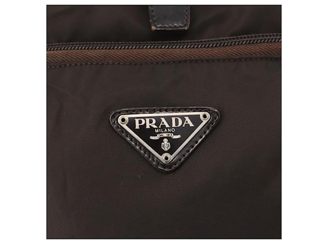 PRADA Backpack Nylon Brown Silver - vista 20