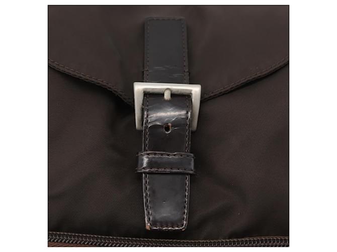 PRADA Backpack Nylon Brown Silver - vista 21
