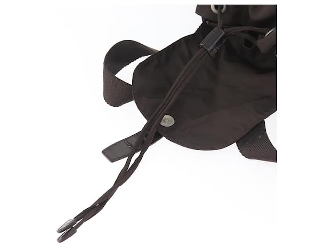 PRADA Backpack Nylon Brown Silver - vista 23