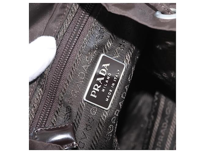 PRADA Backpack Nylon Brown Silver - vista 24