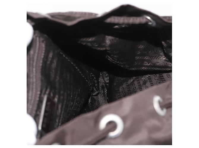PRADA Backpack Nylon Brown Silver - vista 25