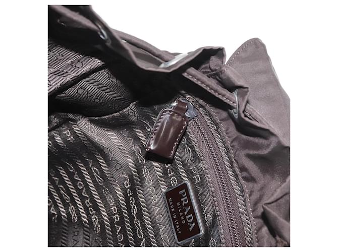 PRADA Backpack Nylon Brown Silver - vista 27