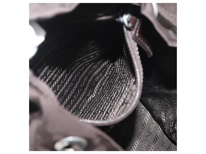 PRADA Backpack Nylon Brown Silver - vista 28