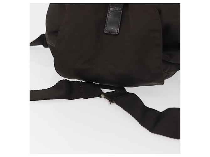 PRADA Backpack Nylon Brown Silver - vista 6