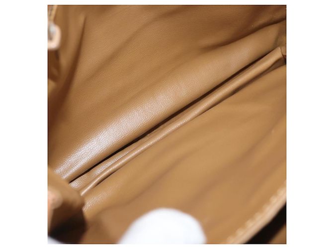 Céline CELINE Macadam Canvas Shoulder Bag PVC Leather Brown Gold - vista 11