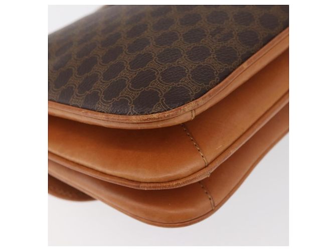 Céline CELINE Macadam Canvas Shoulder Bag PVC Leather Brown Gold - vista 15