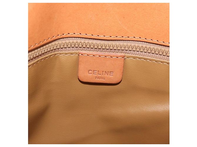 Céline CELINE Macadam Canvas Shoulder Bag PVC Leather Brown Gold - vista 18