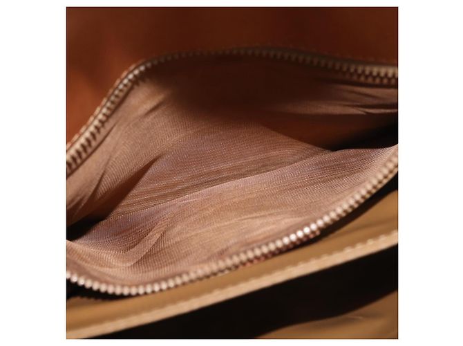 Céline CELINE Macadam Canvas Shoulder Bag PVC Leather Brown Gold - vista 25