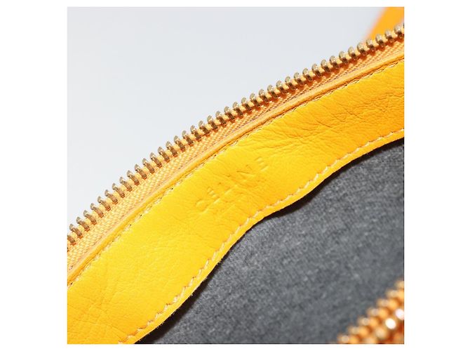 Céline CELINE Trio Shoulder Bag Leather Yellow Gold - vista 19