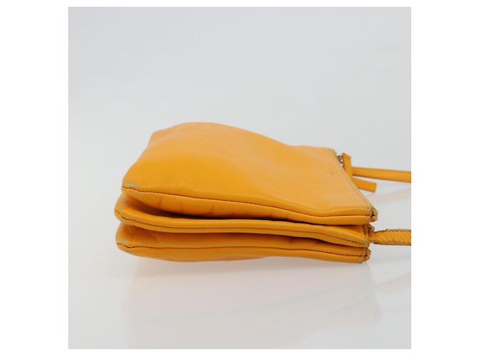 Céline CELINE Trio Shoulder Bag Leather Yellow Gold - vista 3
