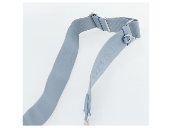 PRADA Re-Edition Shoulder Bag Nylon Blue Silver - vista 15