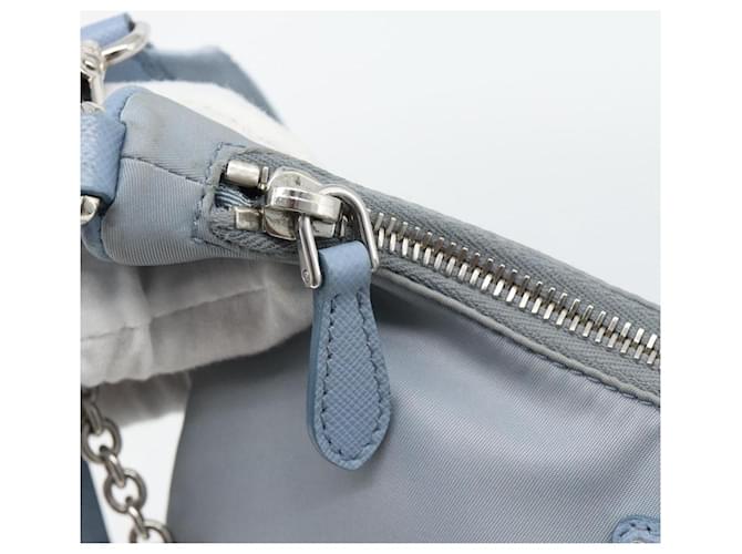 PRADA Re-Edition Shoulder Bag Nylon Blue Silver - vista 21