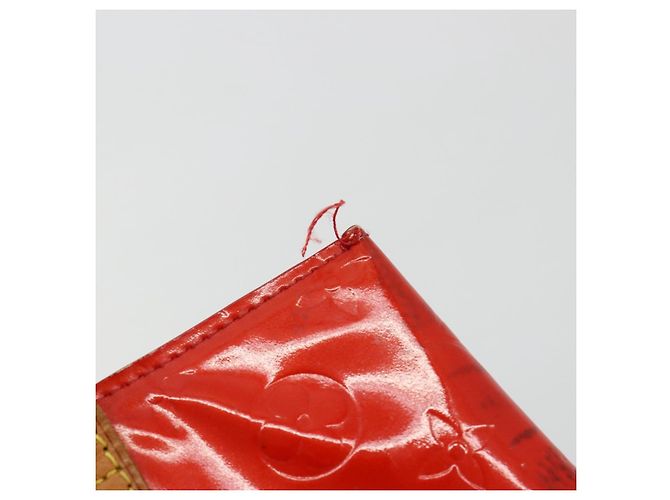 LOUIS VUITTON Monogram Vernis Reade PM Hand Bag Red Rouge M91088 LV - vista 10