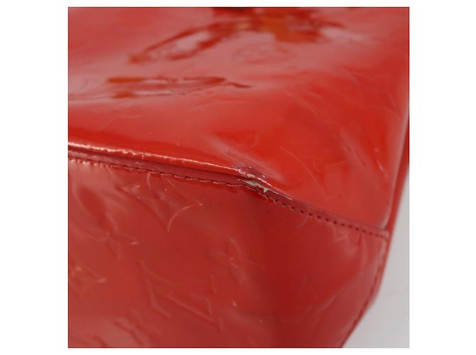LOUIS VUITTON Monogram Vernis Reade PM Hand Bag Red Rouge M91088 LV - vista 15