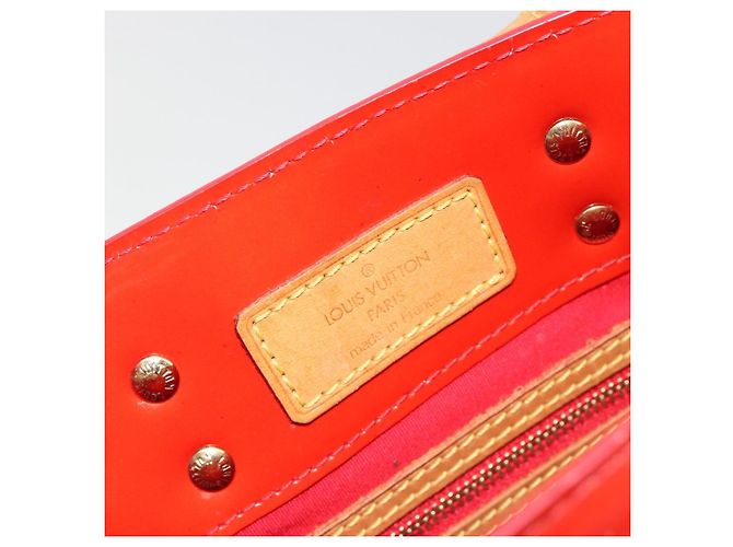 LOUIS VUITTON Monogram Vernis Reade PM Hand Bag Red Rouge M91088 LV - vista 18