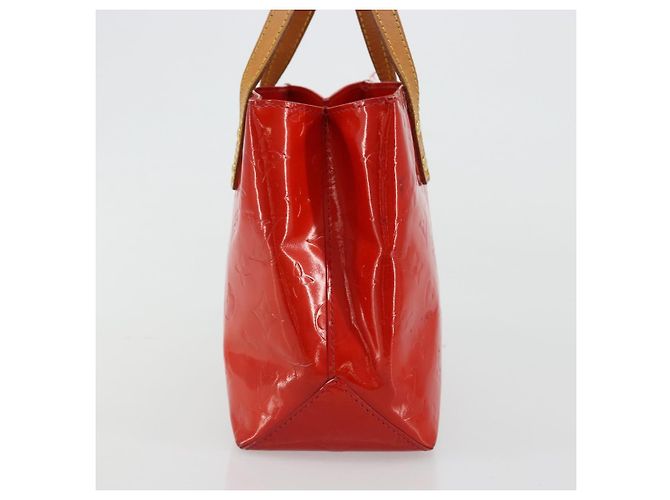 LOUIS VUITTON Monogram Vernis Reade PM Hand Bag Red Rouge M91088 LV - vista 3