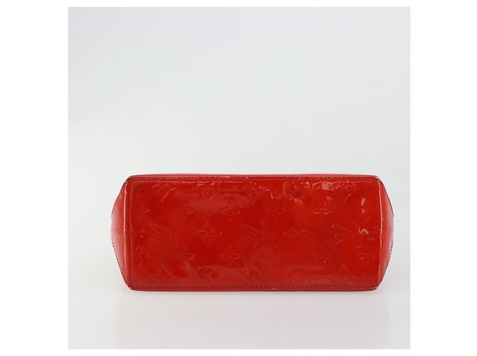 LOUIS VUITTON Monogram Vernis Reade PM Hand Bag Red Rouge M91088 LV - vista 5