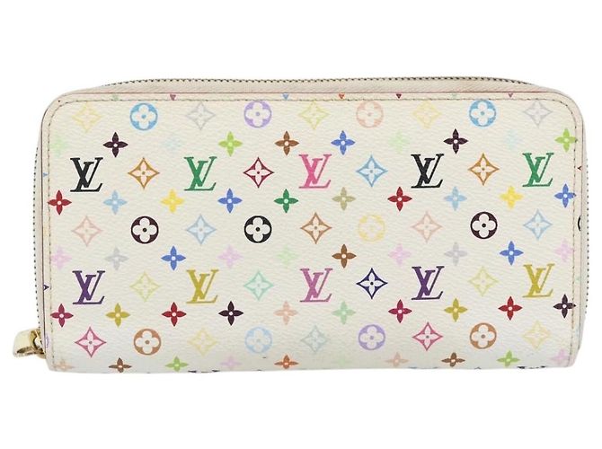 LOUIS VUITTON Monogram Multicolor Zippy Long Wallet White M60241 LV - vista 13
