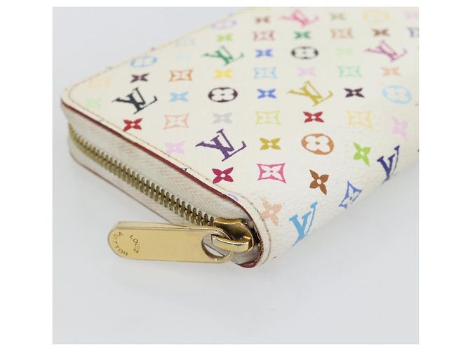 LOUIS VUITTON Monogram Multicolor Zippy Long Wallet White M60241 LV - vista 14