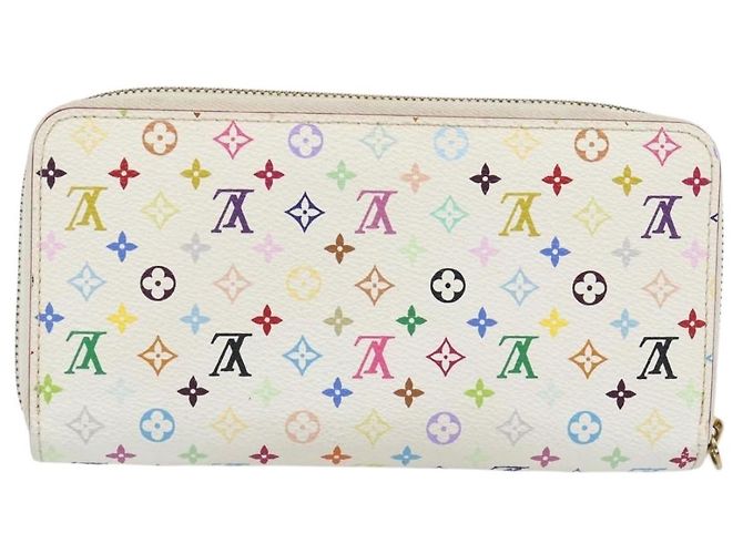 LOUIS VUITTON Monogram Multicolor Zippy Long Wallet White M60241 LV - vista 2