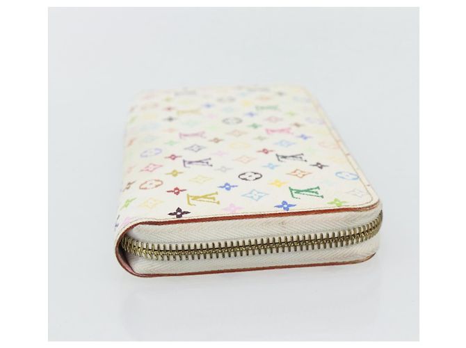 LOUIS VUITTON Monogram Multicolor Zippy Long Wallet White M60241 LV - vista 4