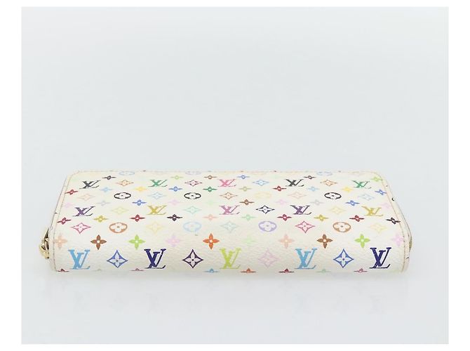 LOUIS VUITTON Monogram Multicolor Zippy Long Wallet White M60241 LV - vista 6