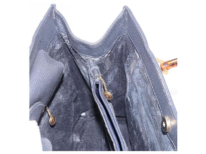GUCCI Bamboo Tote Bag Suede Black Gold 002 2853 0260 0 - vista 18