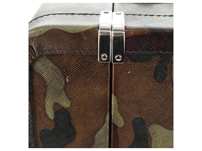 PRADA Trunk Saffiano leather Camouflage - vista 7