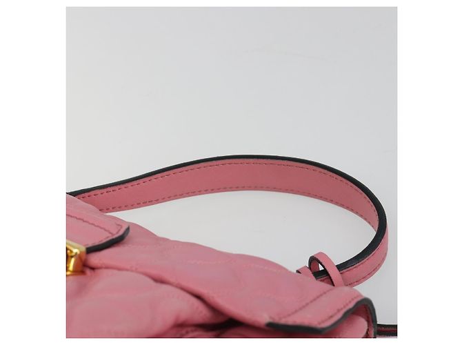 Miu Miu Hand Bag Leather Pink Gold - vista 14