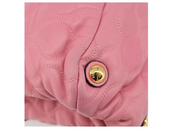 Miu Miu Hand Bag Leather Pink Gold - vista 17