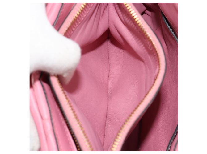 Miu Miu Hand Bag Leather Pink Gold - vista 28