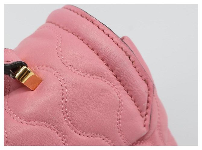 Miu Miu Hand Bag Leather Pink Gold - vista 9