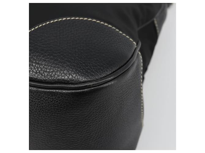 PRADA Shoulder Bag Nylon Leather Black Silver - vista 15