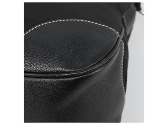 PRADA Shoulder Bag Nylon Leather Black Silver - vista 17