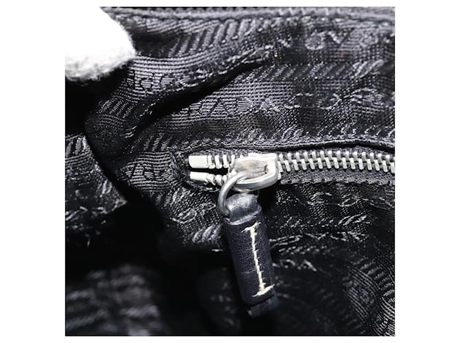 PRADA Shoulder Bag Nylon Leather Black Silver - vista 23