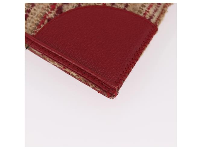 PRADA Hand Bag Tweed Red Silver - vista 15