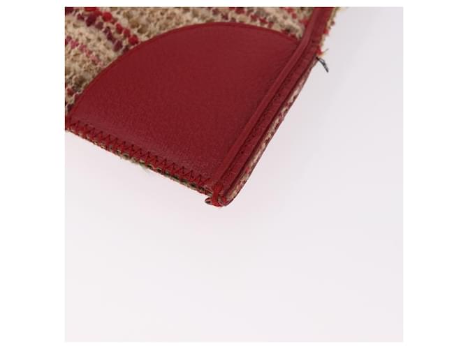PRADA Hand Bag Tweed Red Silver - vista 16