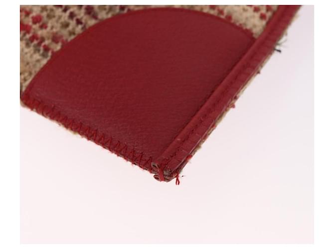 PRADA Hand Bag Tweed Red Silver - vista 8
