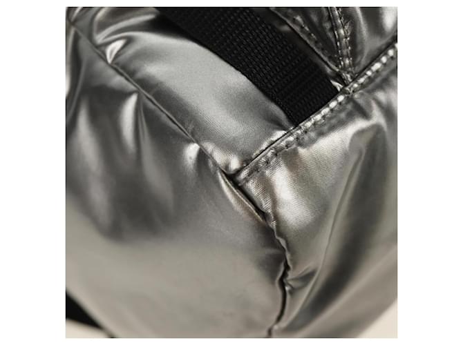 PRADA Backpack PVC Canvas Silver - vista 17