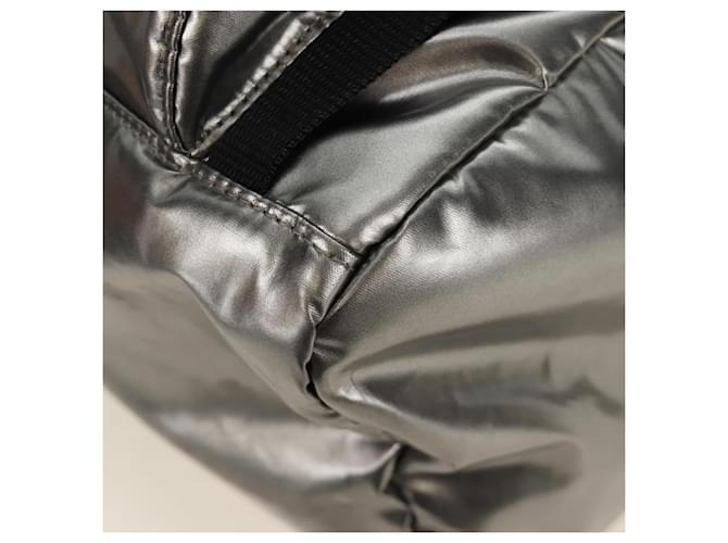 PRADA Backpack PVC Canvas Silver - vista 18