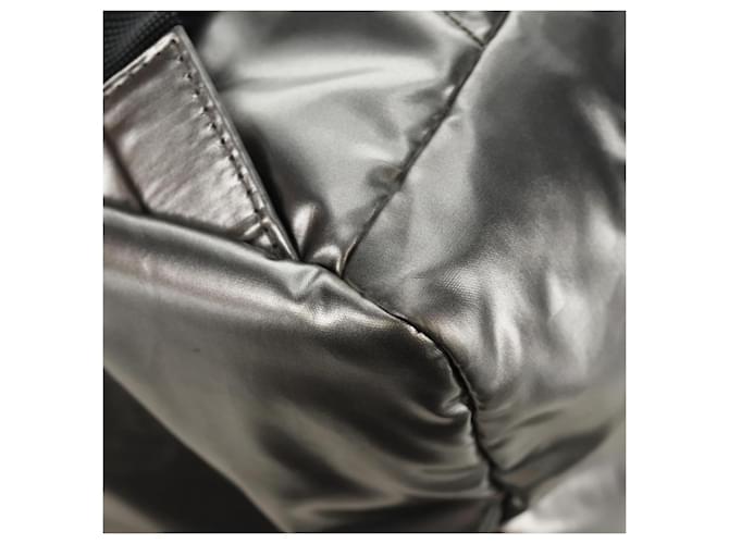 PRADA Backpack PVC Canvas Silver - vista 19