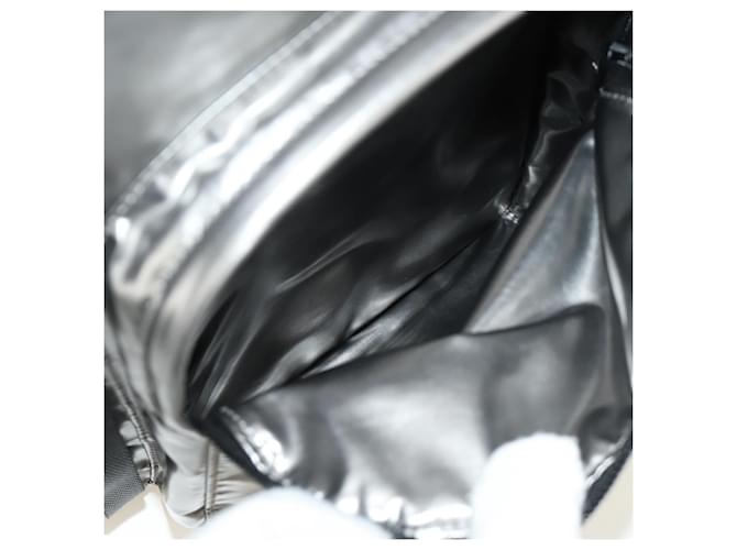 PRADA Backpack PVC Canvas Silver - vista 26