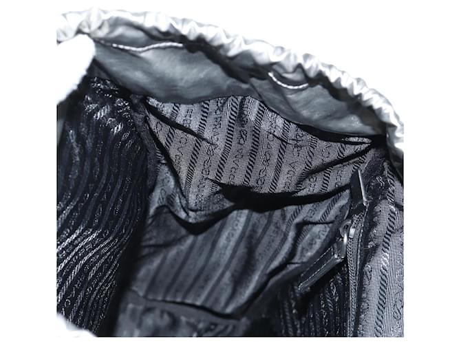 PRADA Backpack PVC Canvas Silver - vista 30