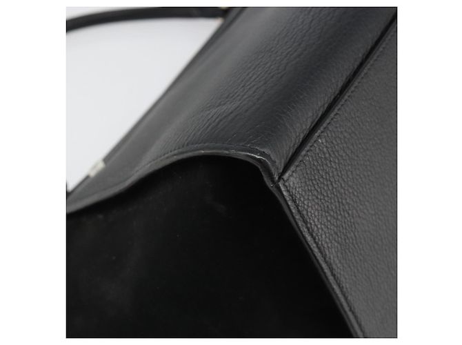 Céline CELINE Trapeze Hand Bag Leather Suede Black Silver - vista 16