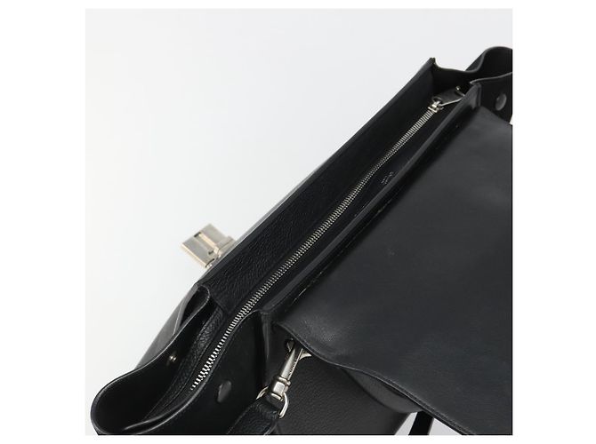 Céline CELINE Trapeze Hand Bag Leather Suede Black Silver - vista 19