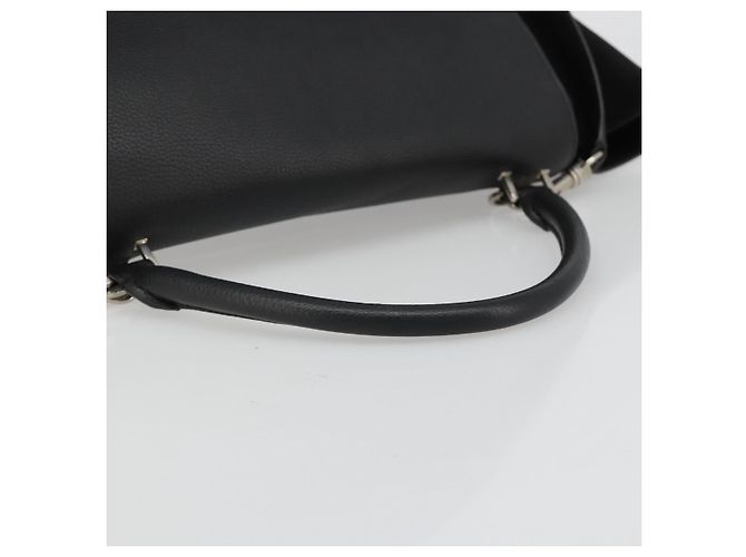 Céline CELINE Trapeze Hand Bag Leather Suede Black Silver - vista 7