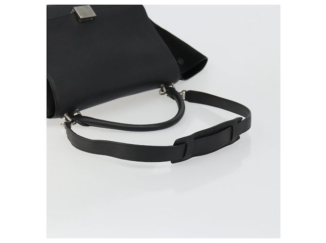 Céline CELINE Trapeze Hand Bag Leather Suede Black Silver - vista 9