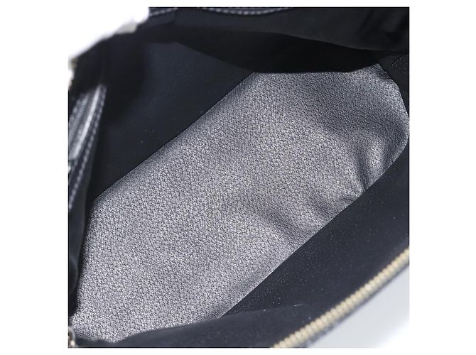 Céline CELINE Macadam Canvas Hand Bag PVC Leather Black Gold - vista 10