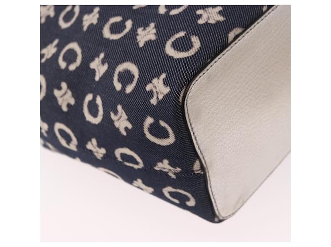 Céline CELINE C Macadam Canvas Hand Bag Navy - vista 16