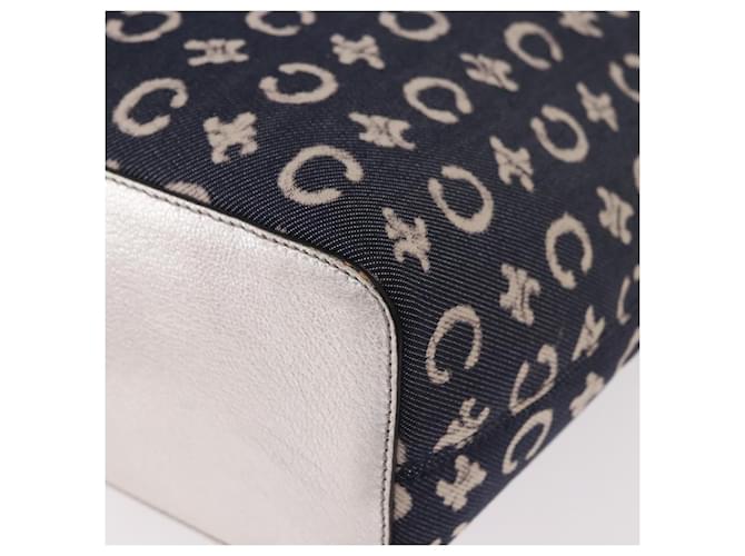Céline CELINE C Macadam Canvas Hand Bag Navy - vista 17